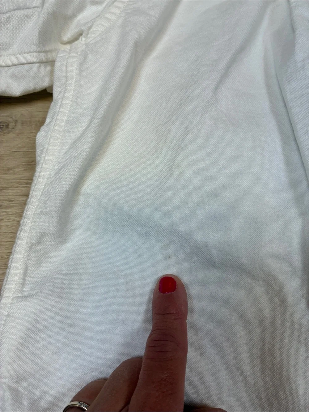 Ralph Lauren White Long-Sleeve Button-Down Shirt